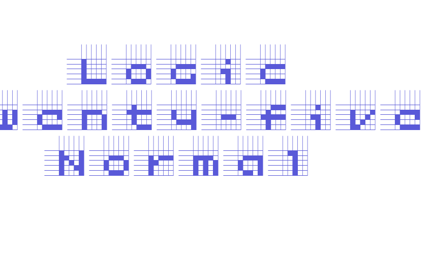 Logic twenty-five Normal Font