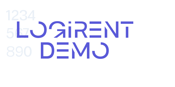 Logirent Demo font free