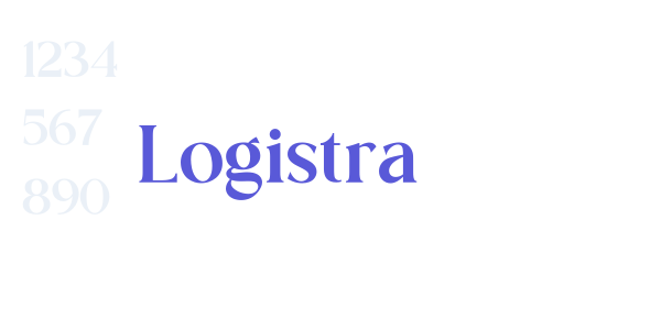 Logistra font