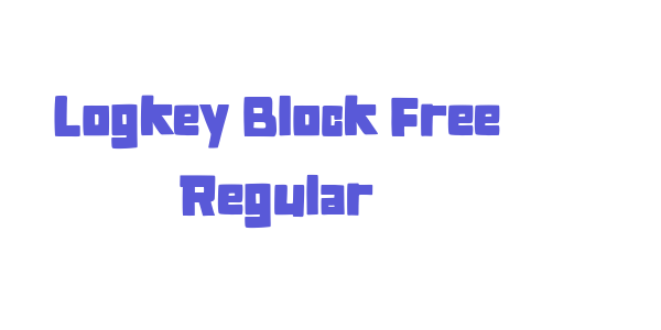 Logkey Block Free Regular font free