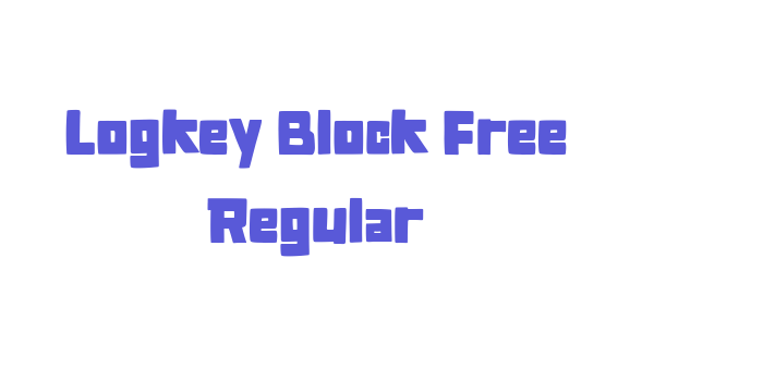 Logkey Block Free Regular Font Download