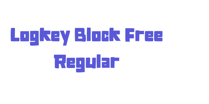 Logkey Block Free Regular Font