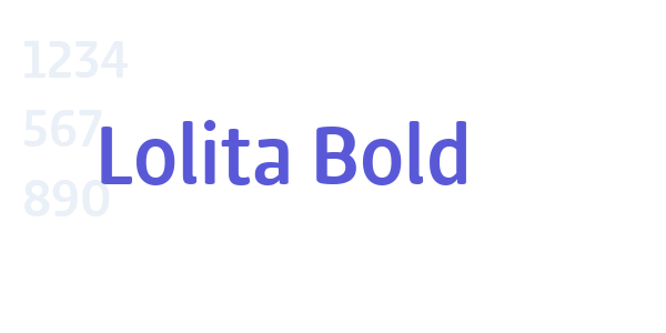 Lolita Bold font free