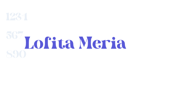 Lolita Meria font