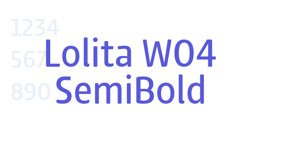 Lolita W04 SemiBold font free