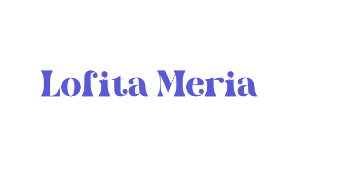 Lolita Meria Font