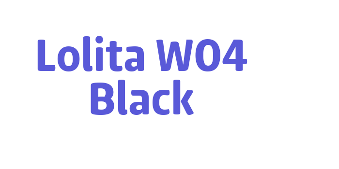 Lolita W04 Black Font