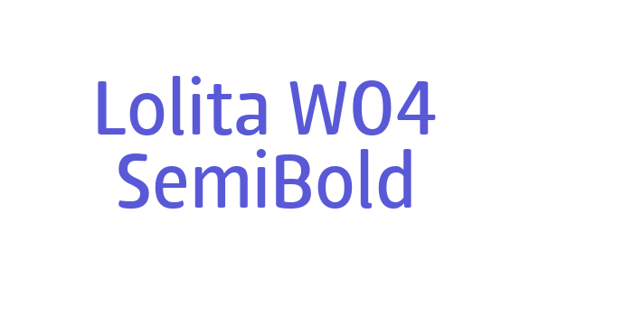 Lolita W04 SemiBold Font Download