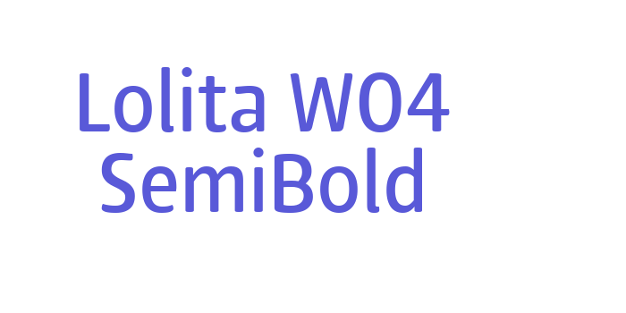 Lolita W04 SemiBold Font