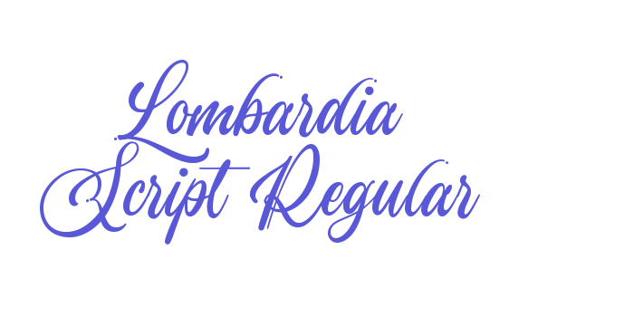 Lombardia Script Regular Font