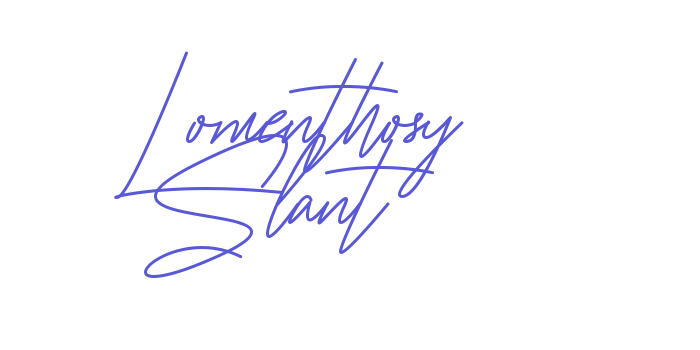 Lomenthosy Slant Font Download