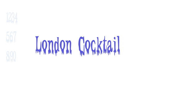 London Cocktail font