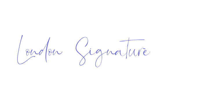 London Signature Font Download