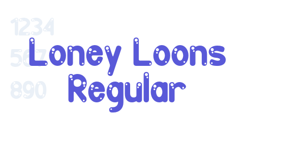 Loney Loons Regular font