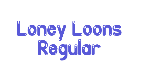 Loney Loons Regular Font Download