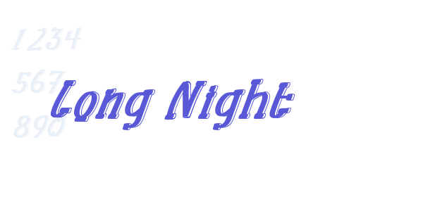 Long Night font free