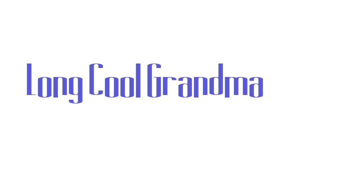 Long Cool Grandma Font Download