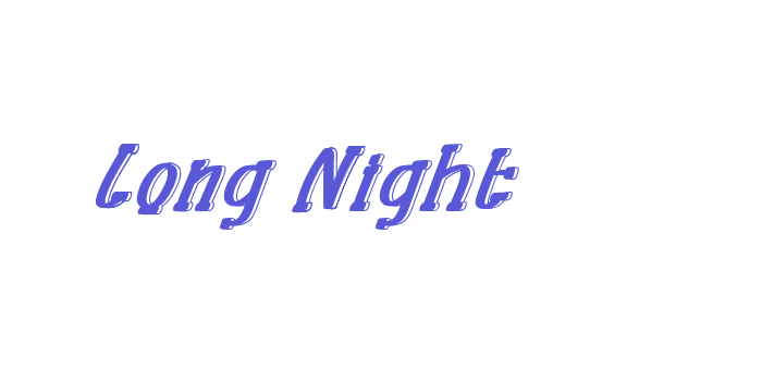 Long Night Font Download