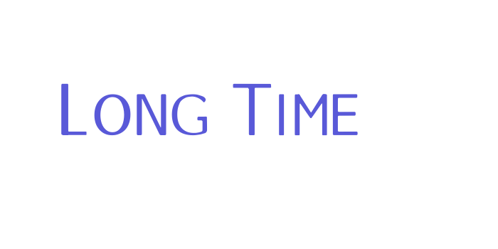 Long Time Font Download