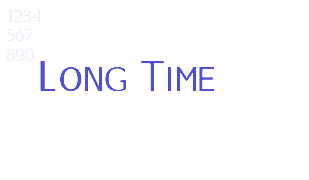 Long Time-font-download