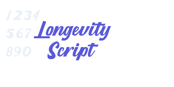 Longevity Script font free