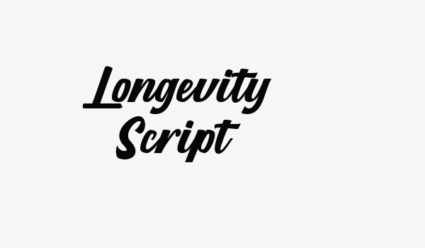 Longevity Script Font