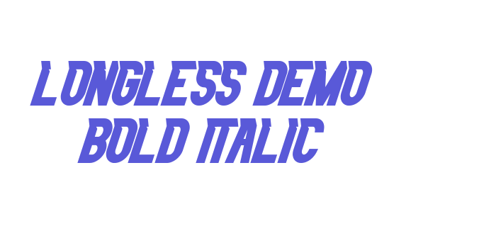 Longless Demo Bold Italic Font Download