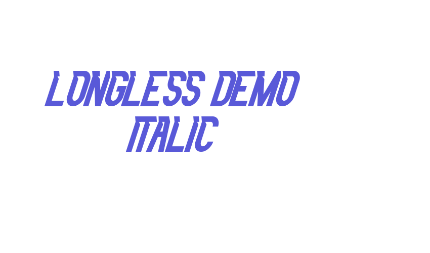 Longless Demo Italic Font