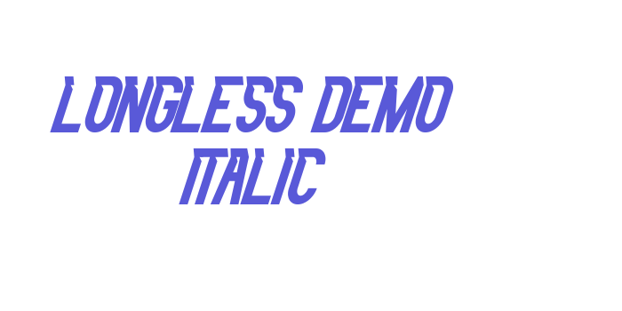 Longless Demo Italic Font Download