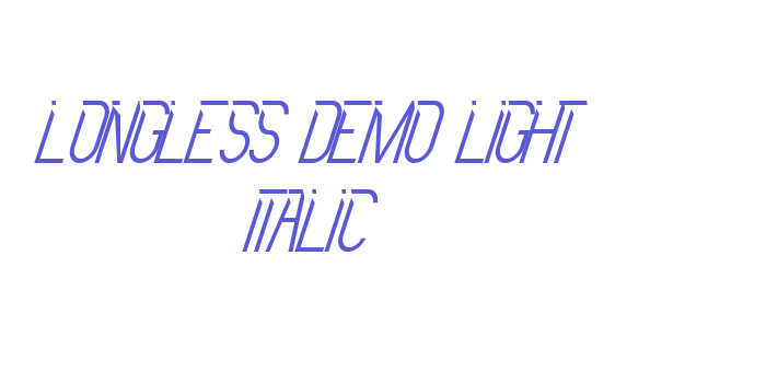 Longless Demo Light Italic Font Download