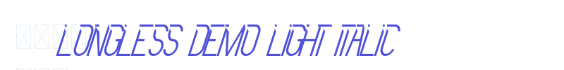 Longless Demo Light Italic-font
