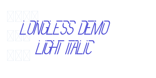 Longless Demo Light Italic-font-download