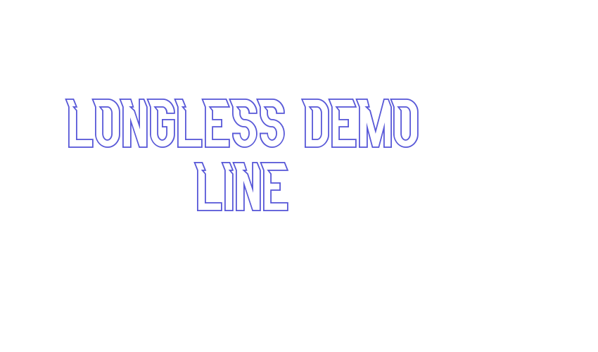 Longless Demo Line Font