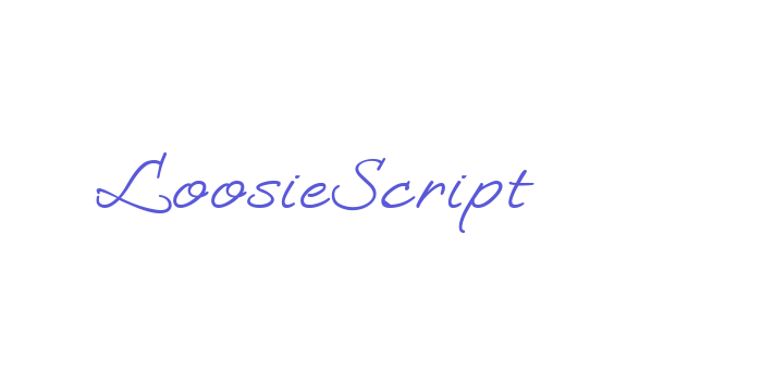 LoosieScript Font Download