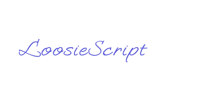 LoosieScript Font