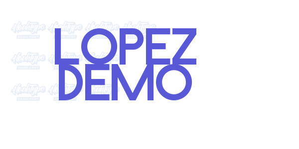 Lopez Demo font free