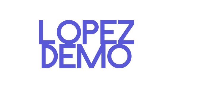 Lopez Demo Font Download