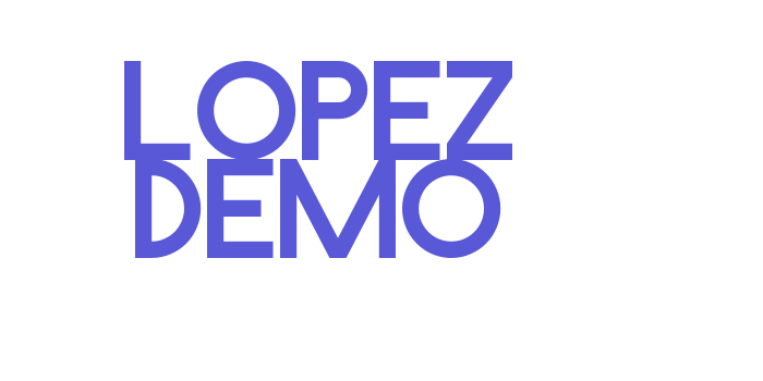 Lopez Demo Font