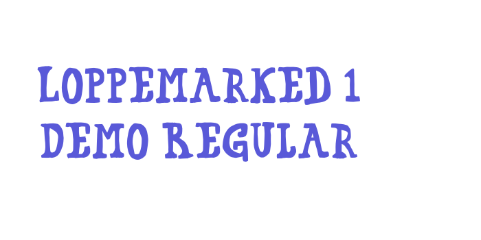 Loppemarked 1 Demo Regular Font Download