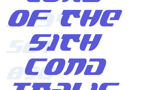 Lord of the Sith Cond Italic Font Download