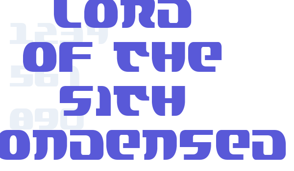 Lord of the Sith Condensed Font