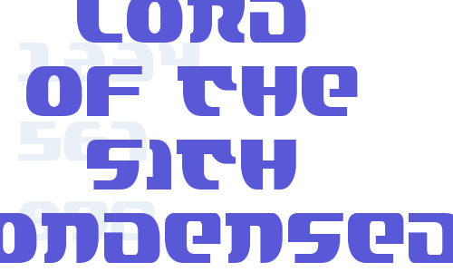 Lord of the Sith Condensed Font Download