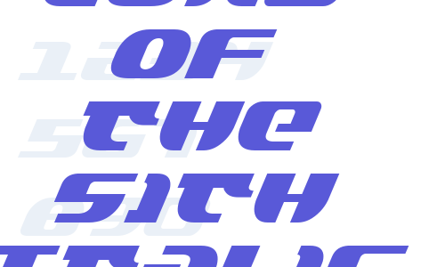 Lord of the Sith Italic Font Download