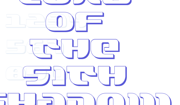 Lord of the Sith Shadow Font