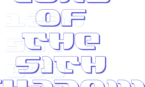 Lord of the Sith Shadow Font Download