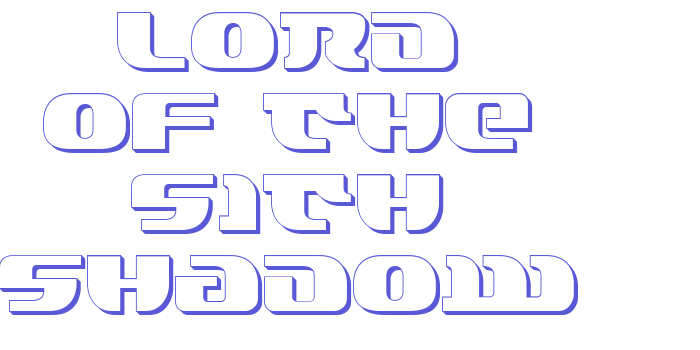 Lord of the Sith Shadow Font Download