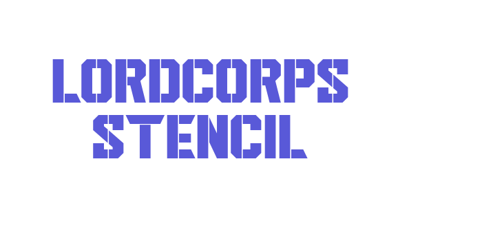 Lordcorps Stencil Font Download