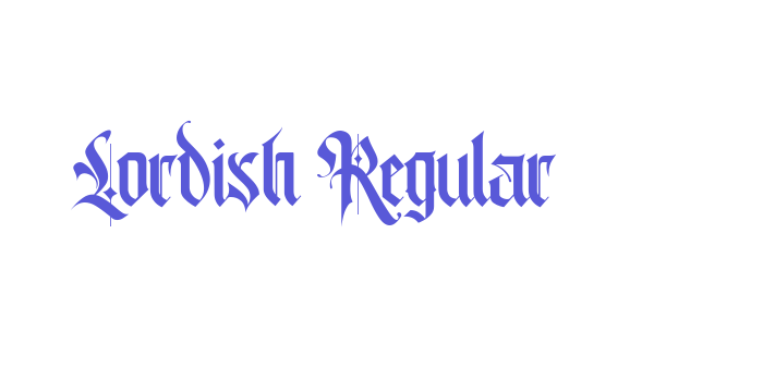 Lordish Regular Font Download