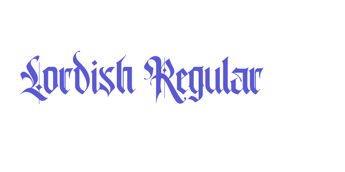 Lordish Regular Font