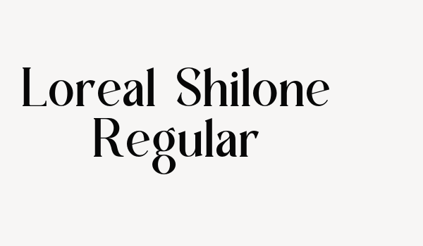 Loreal Shilone Regular Font